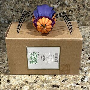 Enesco Home Grown Vampire Pumpkin Spider #4017524 Halloween Retired
